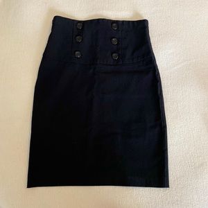 Black pencil skirt.